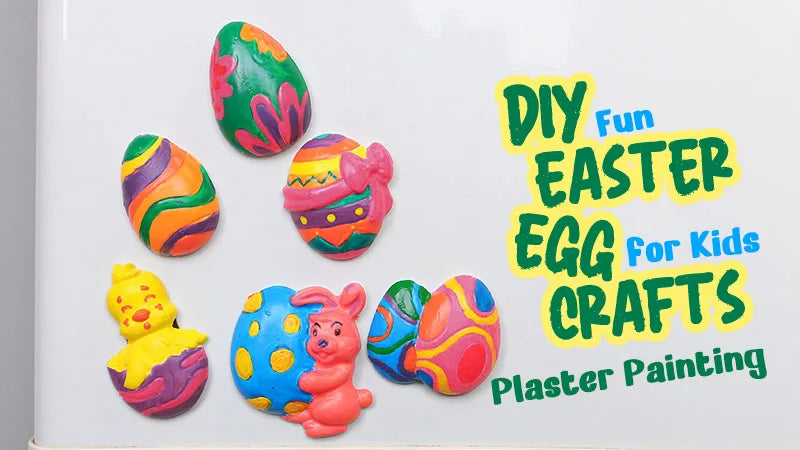 DIY Easter Egg Crafts: Fun Plaster Painting for Kids (Easy Easter Bunny Ideas!)