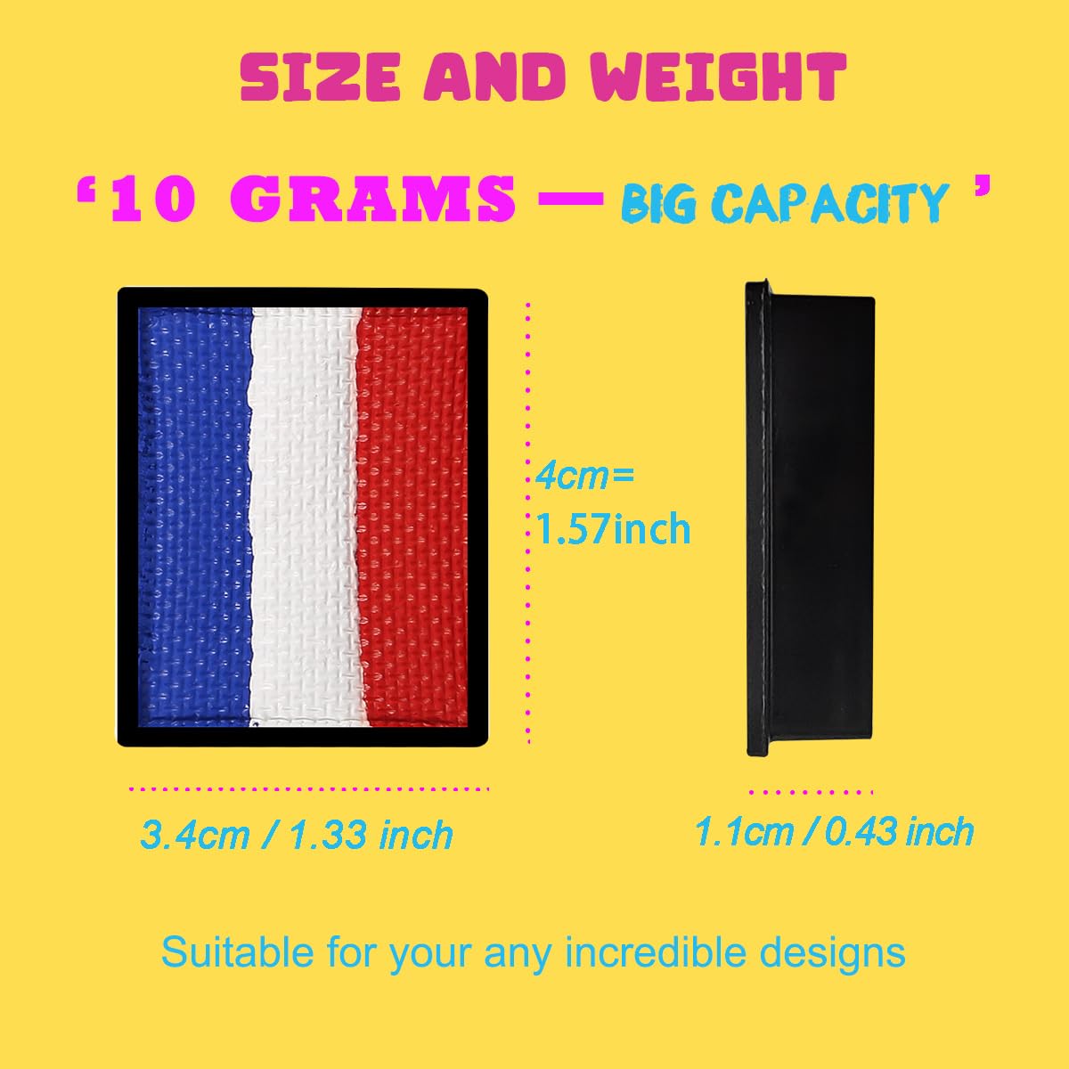 10g One Strokes Refill - red white and blue