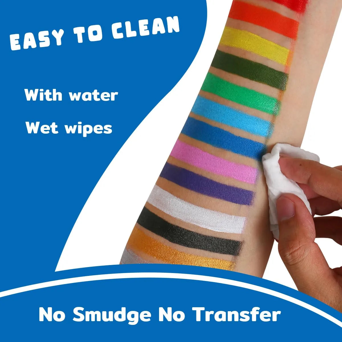 Bowitzki 14 Colors Water Based Face Body Paint Set Cream Makeup 20ml