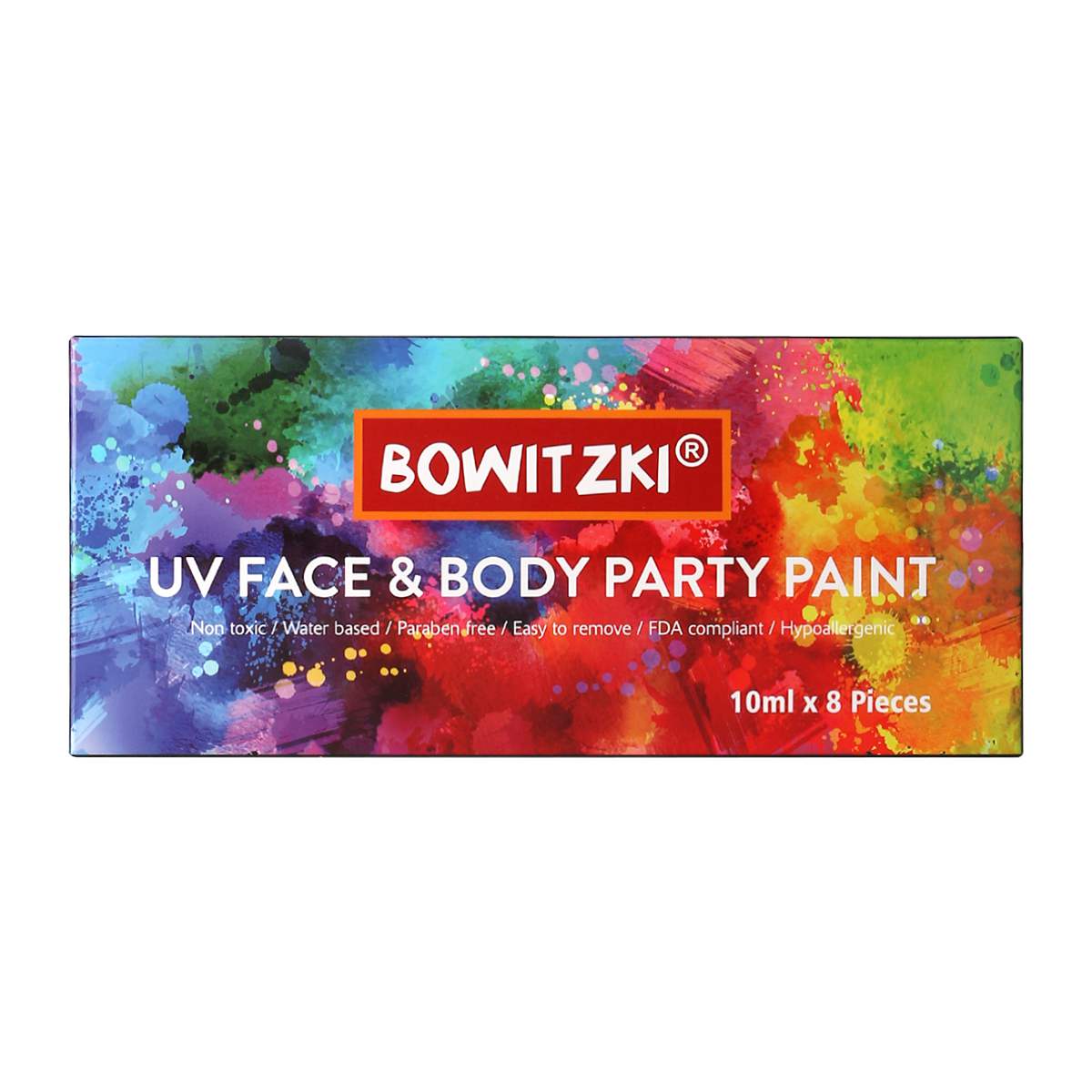 10mlx8 Water Based Cream Neon UV Liquid Face Body Party Paint Kit