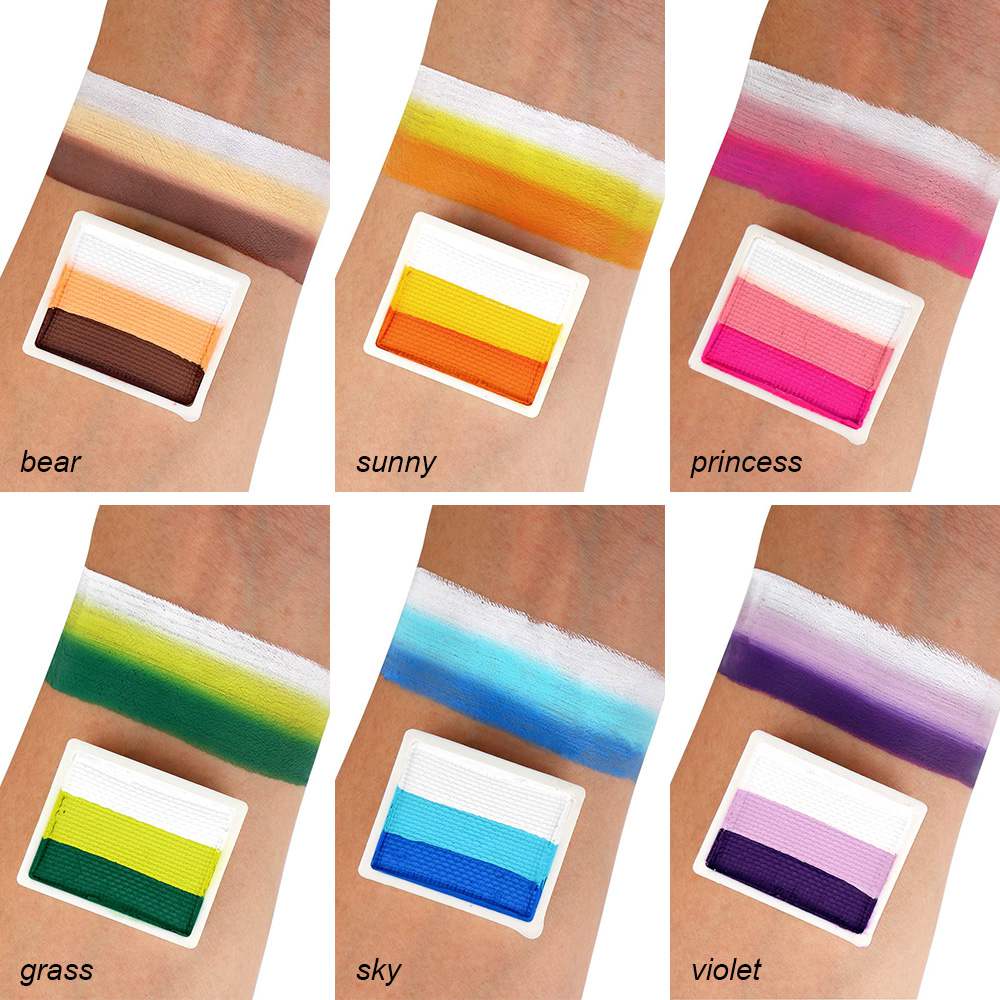 Professional One Stroke Face Paint Candy Palette
