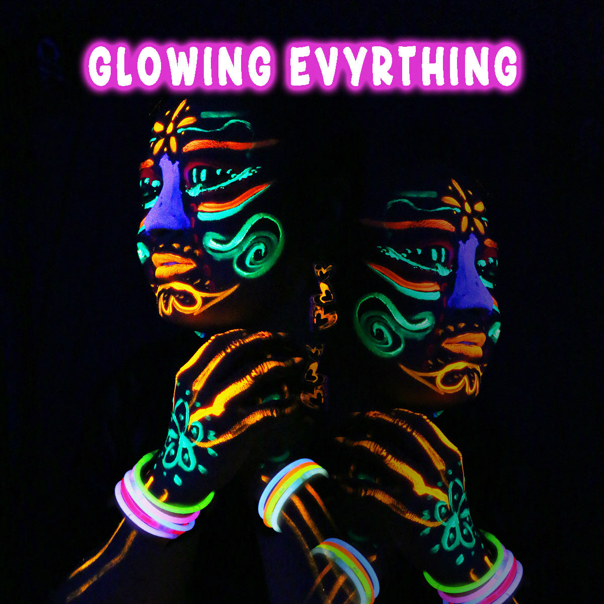 10mlx6 Water Based Cream Neon UV Liquid Face Body Party Paint Kit