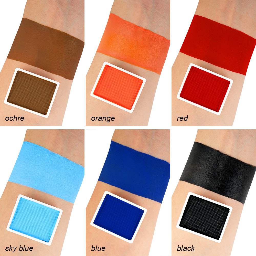 Professionelle Gesichtsfarbe, klassische Palette