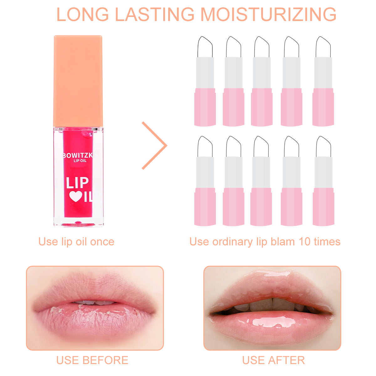 Brillo labial que cambia de color