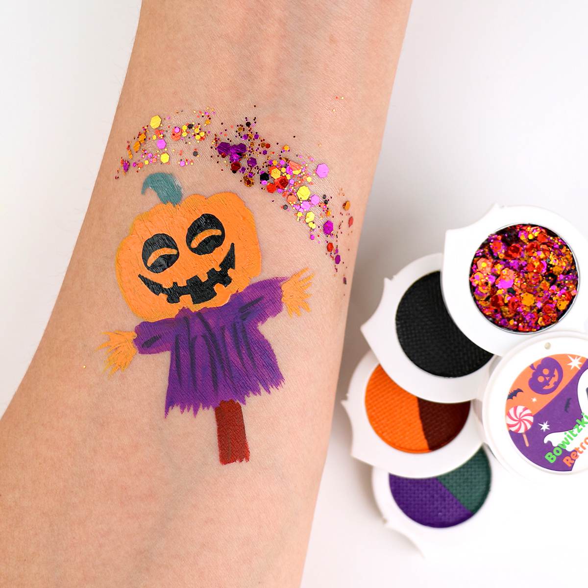 Retro Eyeliner Kit with Glitter - Halloween
