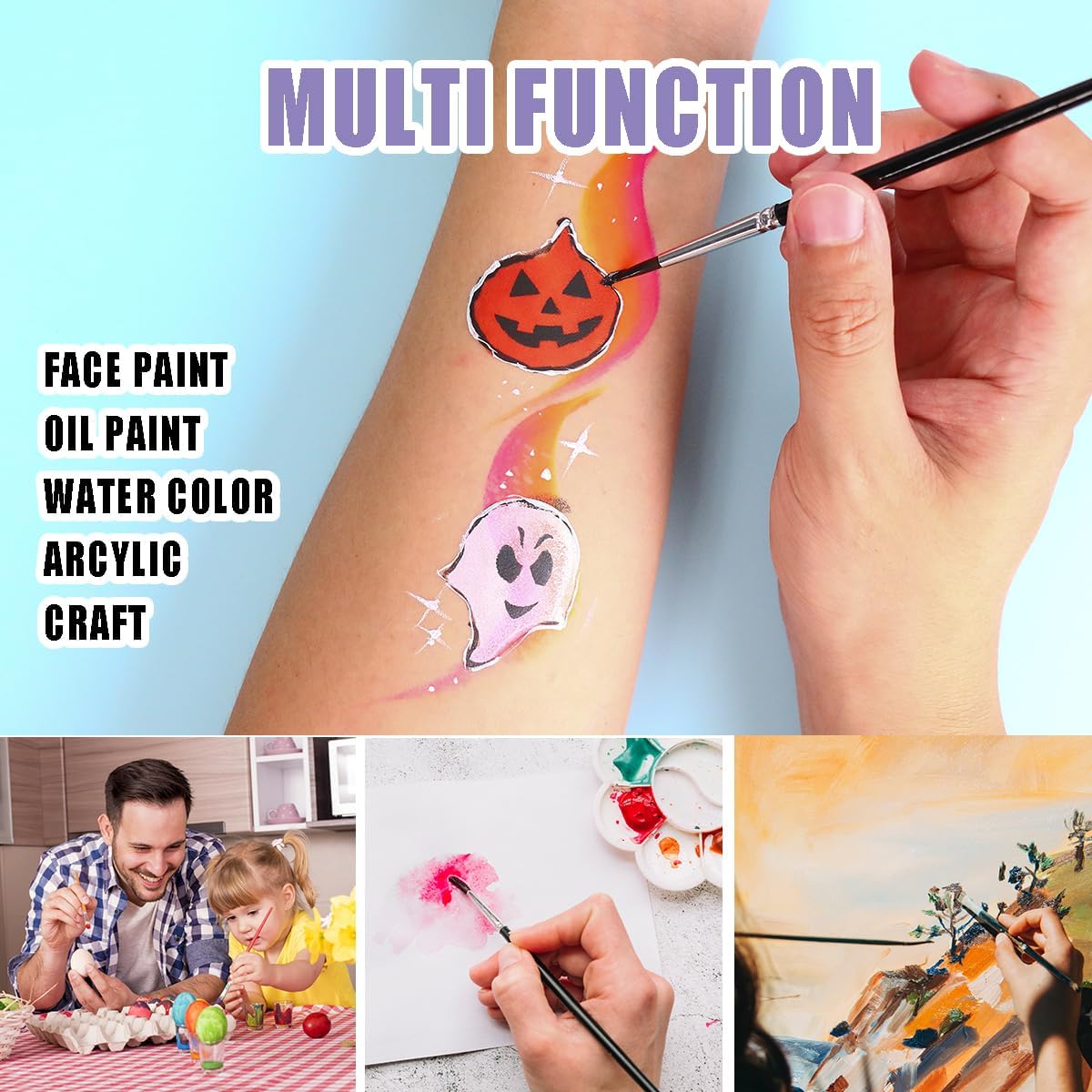 Face Paint Brush Set