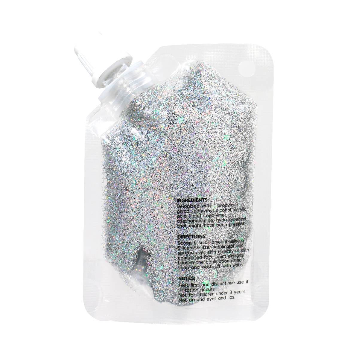 Chunky Glitter Gel - Chrome Silver