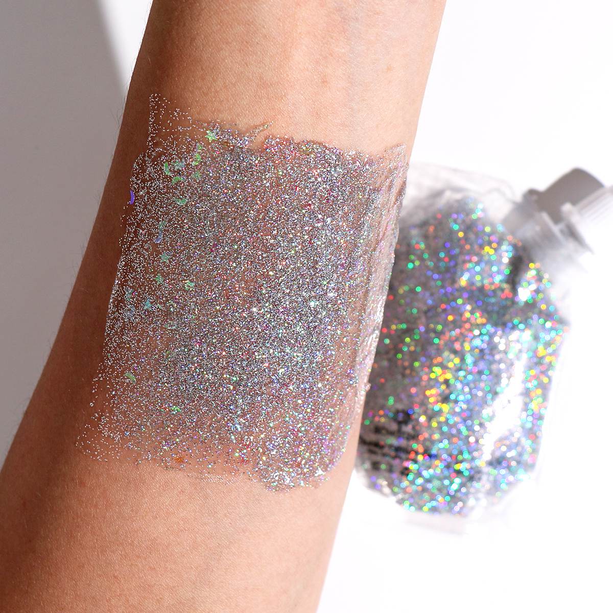 Chunky Glitter Gel - Chrome Silver