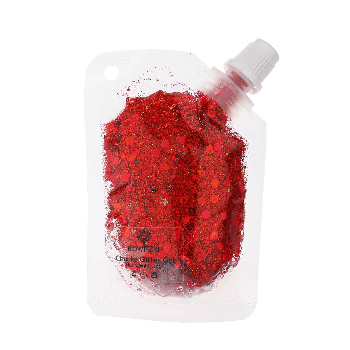 Chunky Glitter Gel - Red