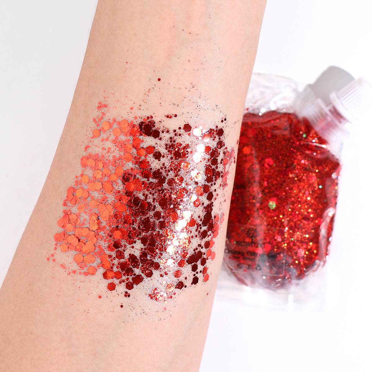 Chunky Glitter Gel - Red