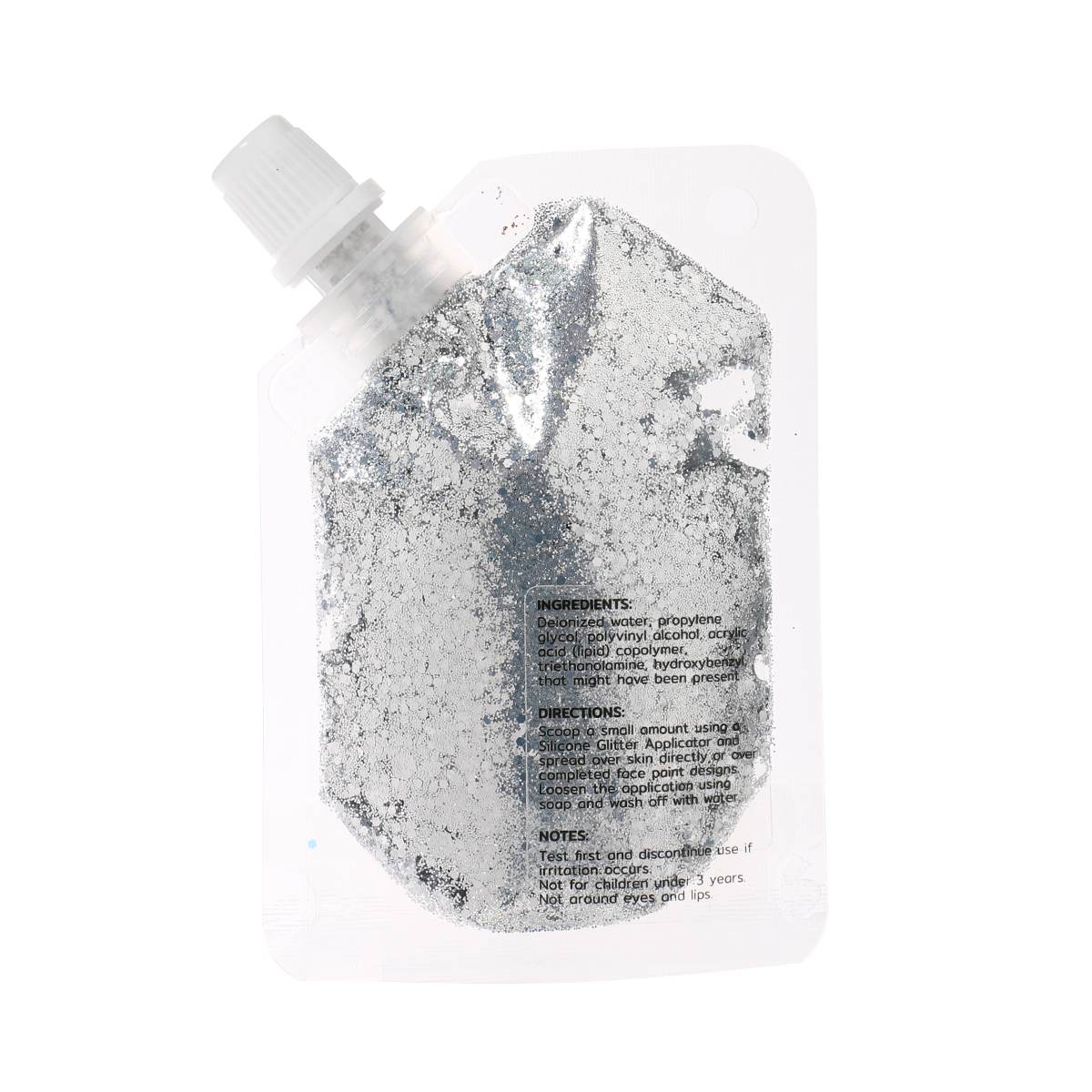 Chunky Glitter Gel - Silvery