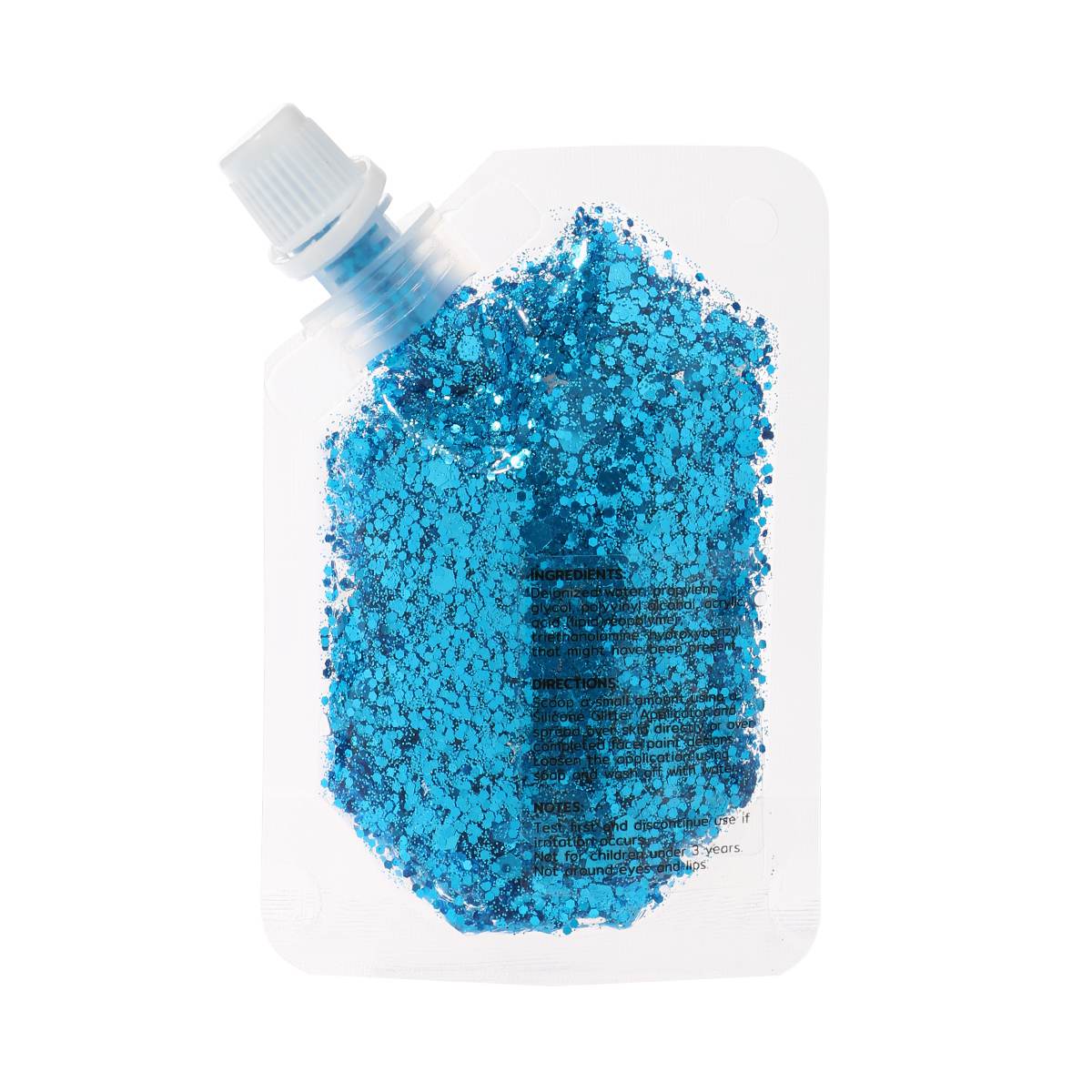 Klobiges Glitzergel - Himmelblau