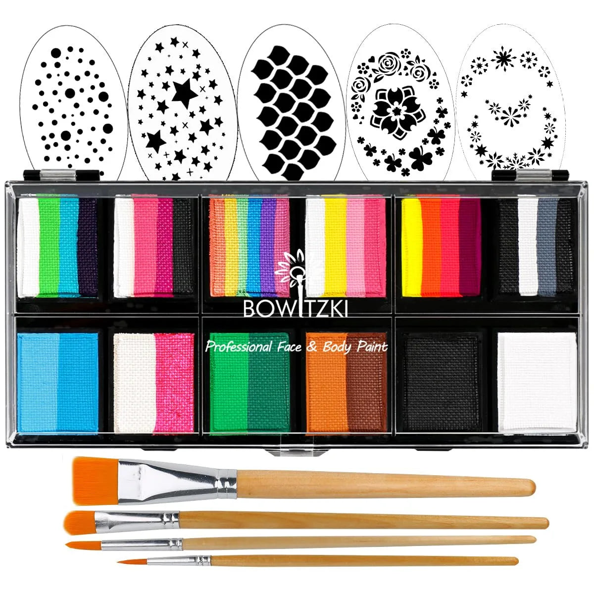 Professional One Stroke Face Paint Kit _ Carnival