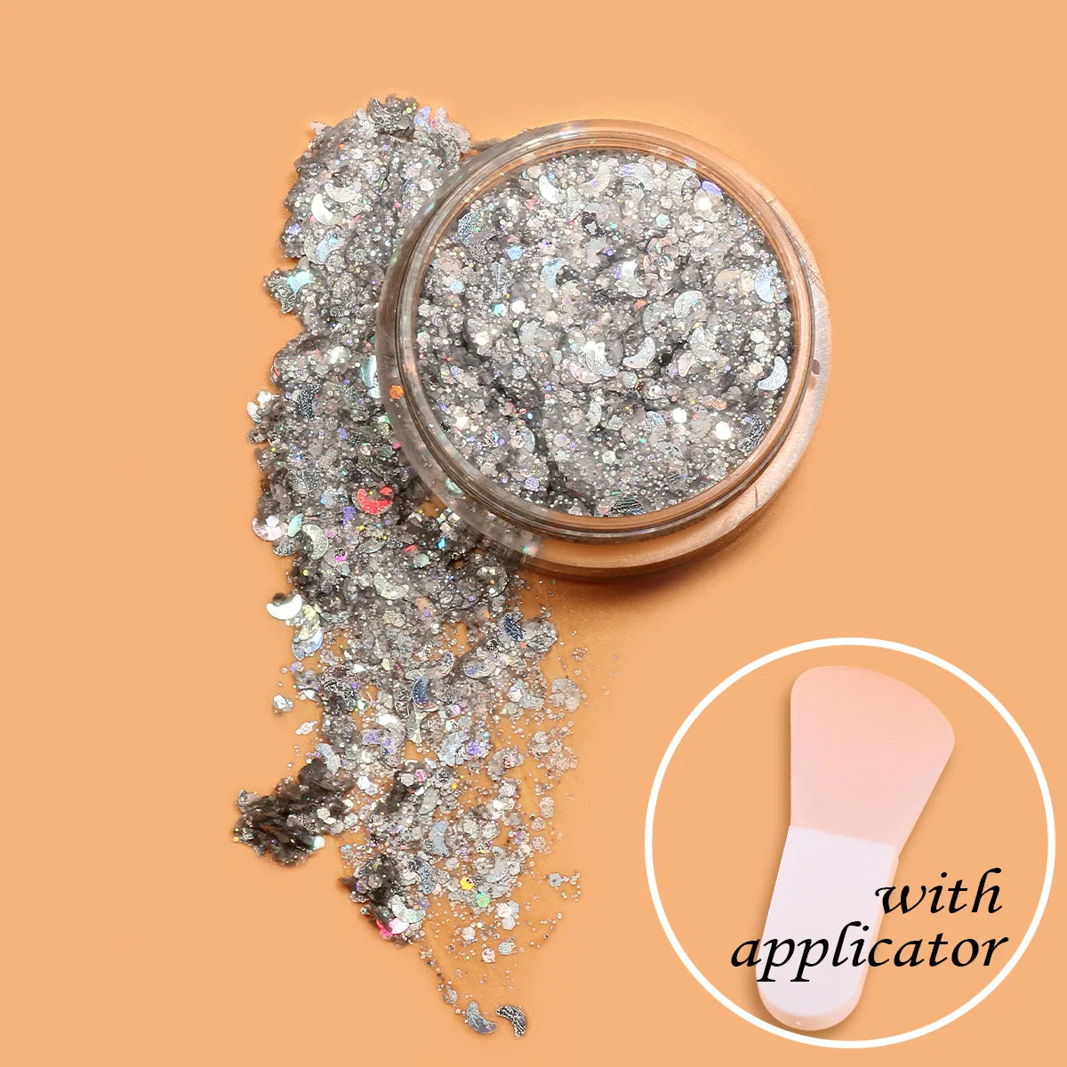 Twinkle Star – Silver Chunky Glitter Cream