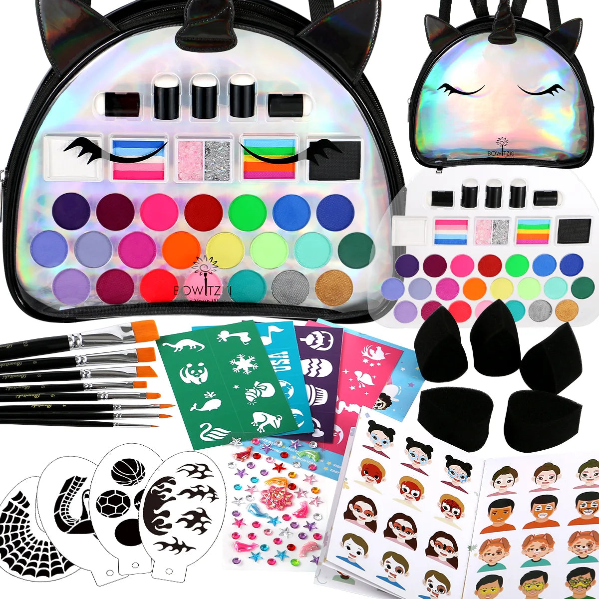 Unicorn Face Paint Kit for Kids - Black