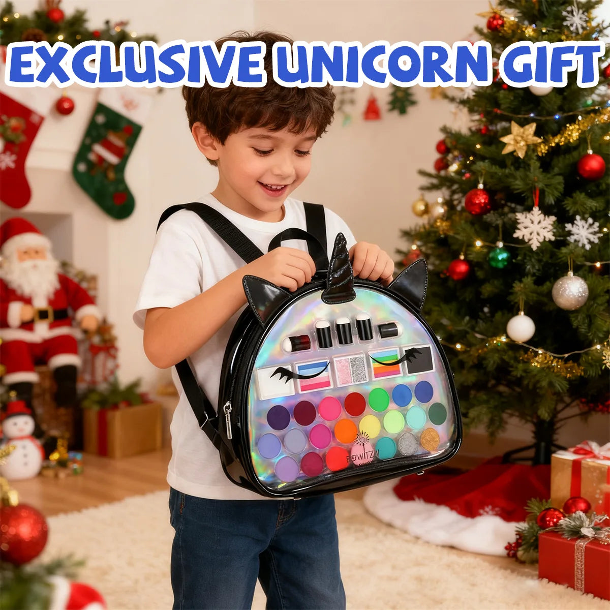 Unicorn Face Paint Kit for Kids - Black