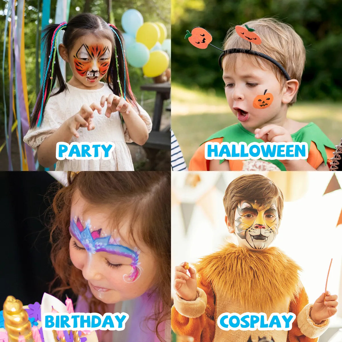 Unicorn Face Paint Kit for Kids - Pink