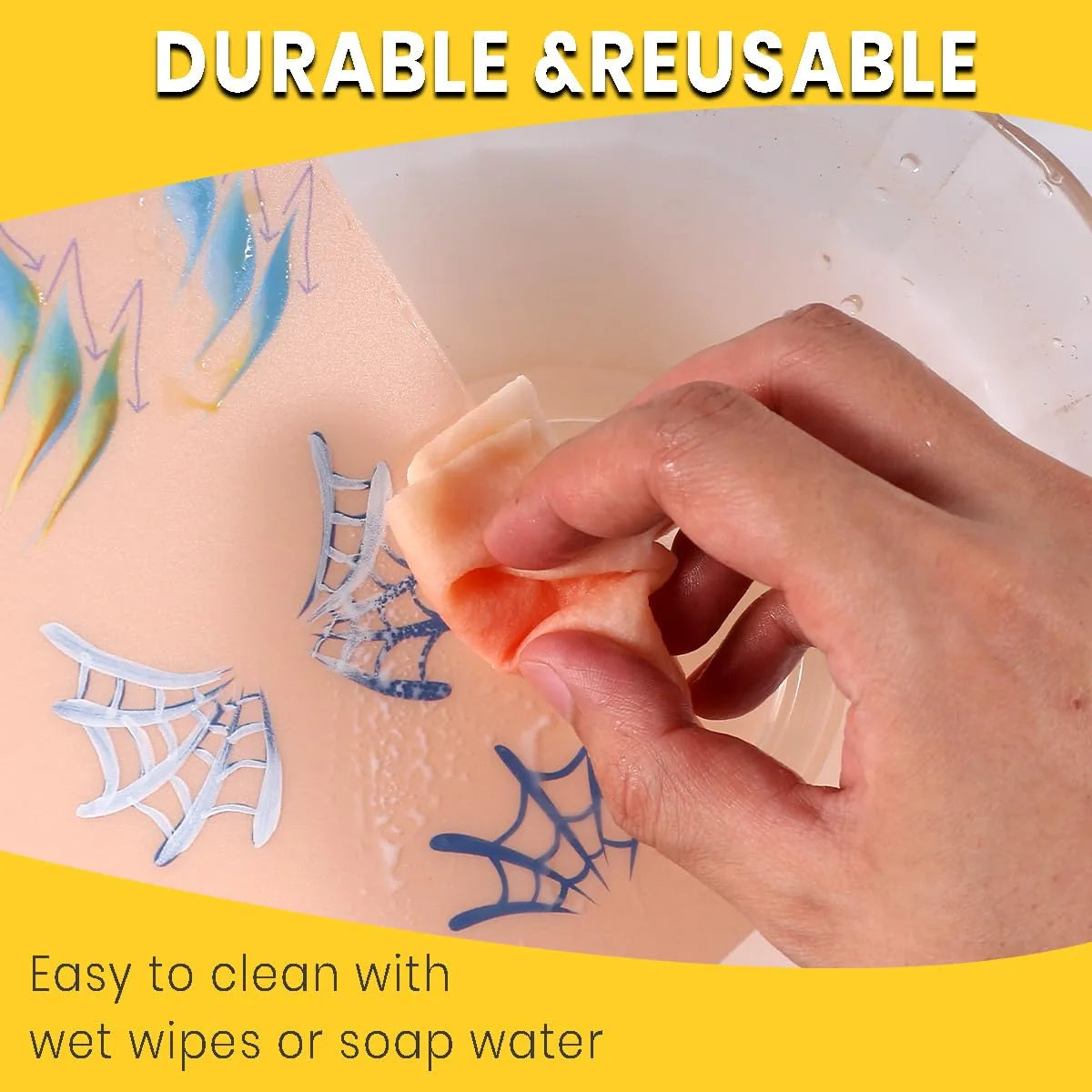 10pcs Reusable Face Painting Practice Board