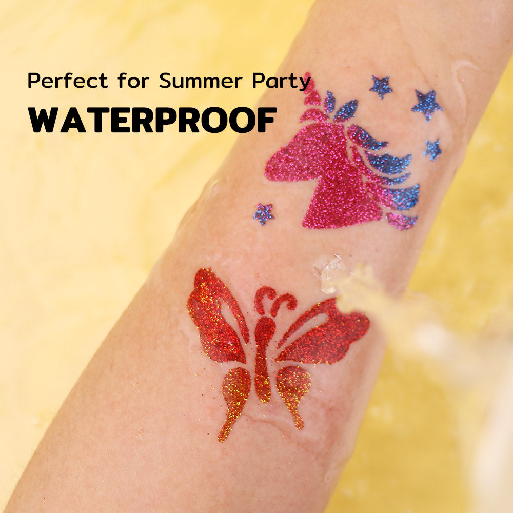 Temporary Glitter Tattoo Kit
