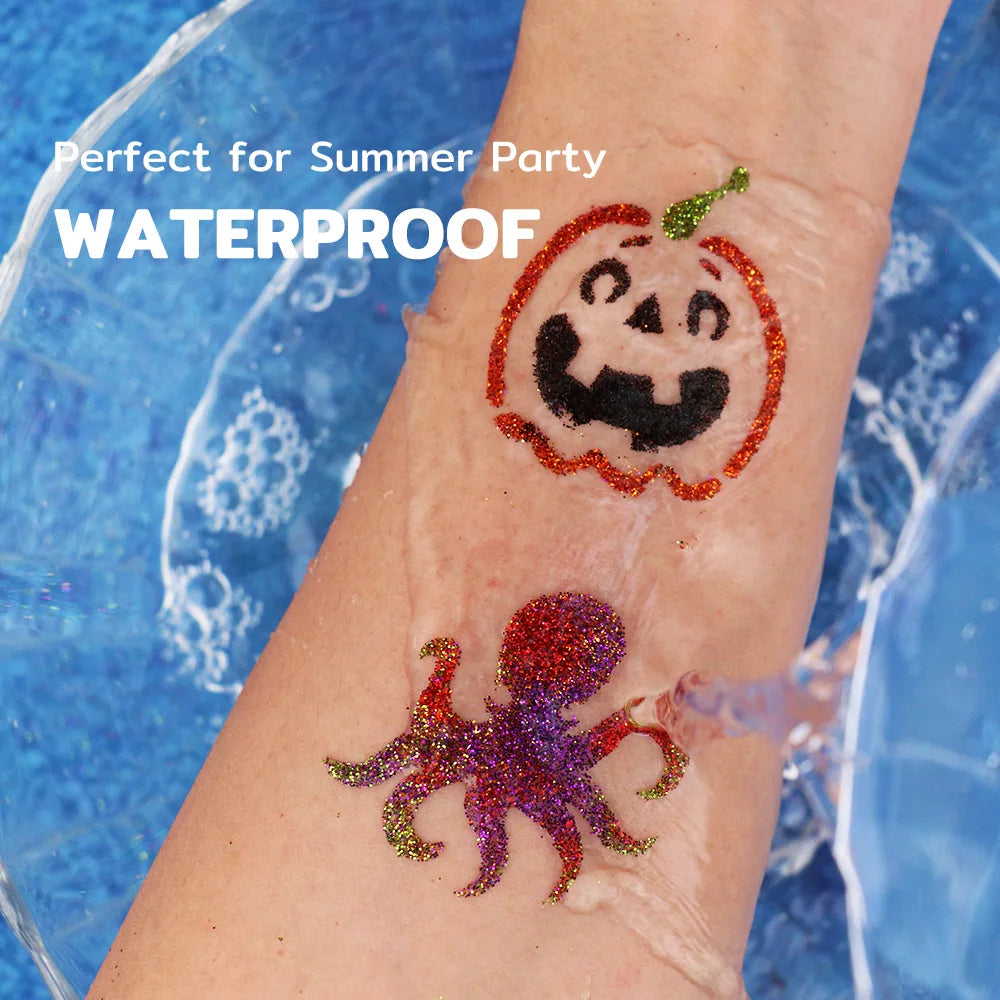 Spooky & Sparkly Halloween Glitter Tattoo Kit