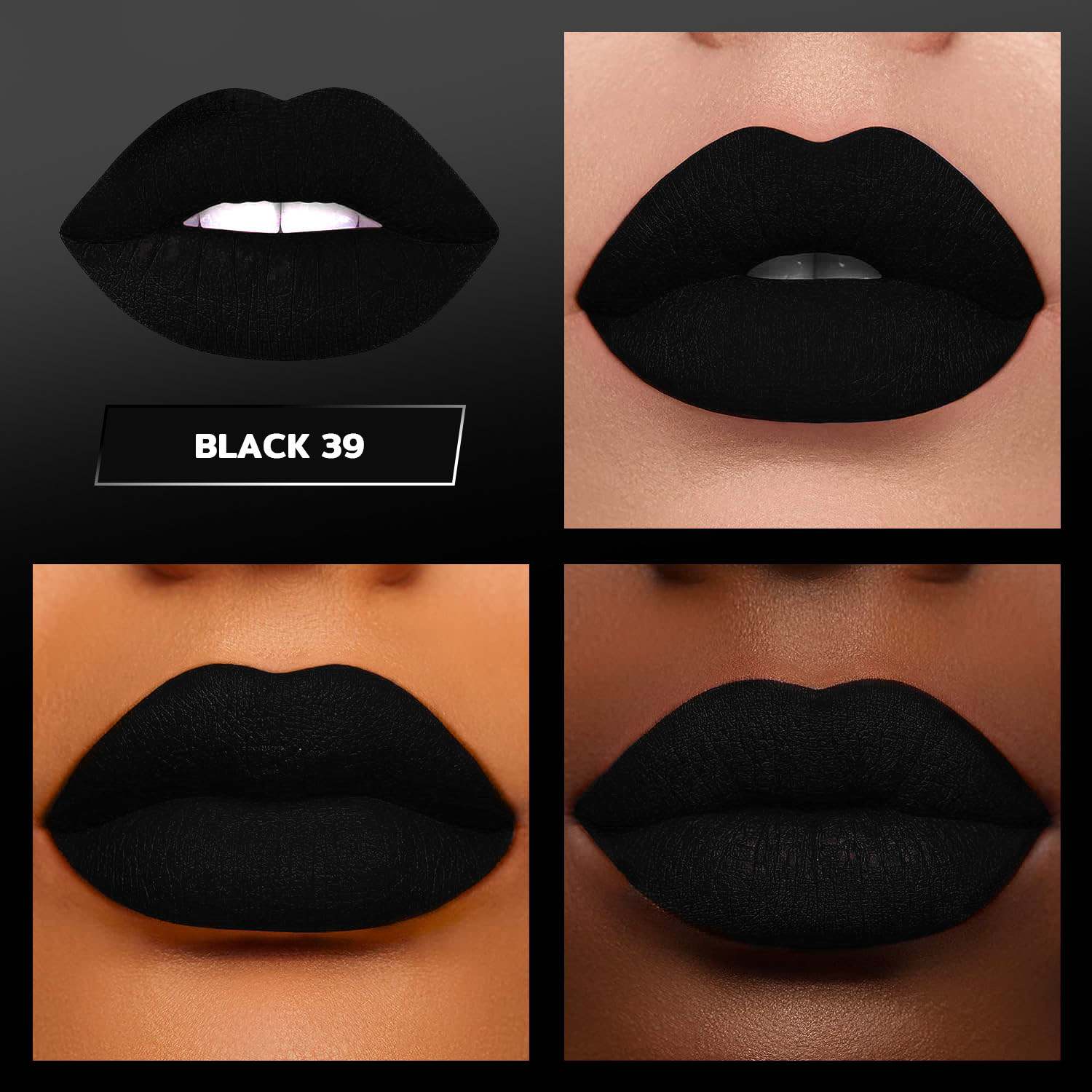 Long lasting Liquid Lipstick - BLACK 39