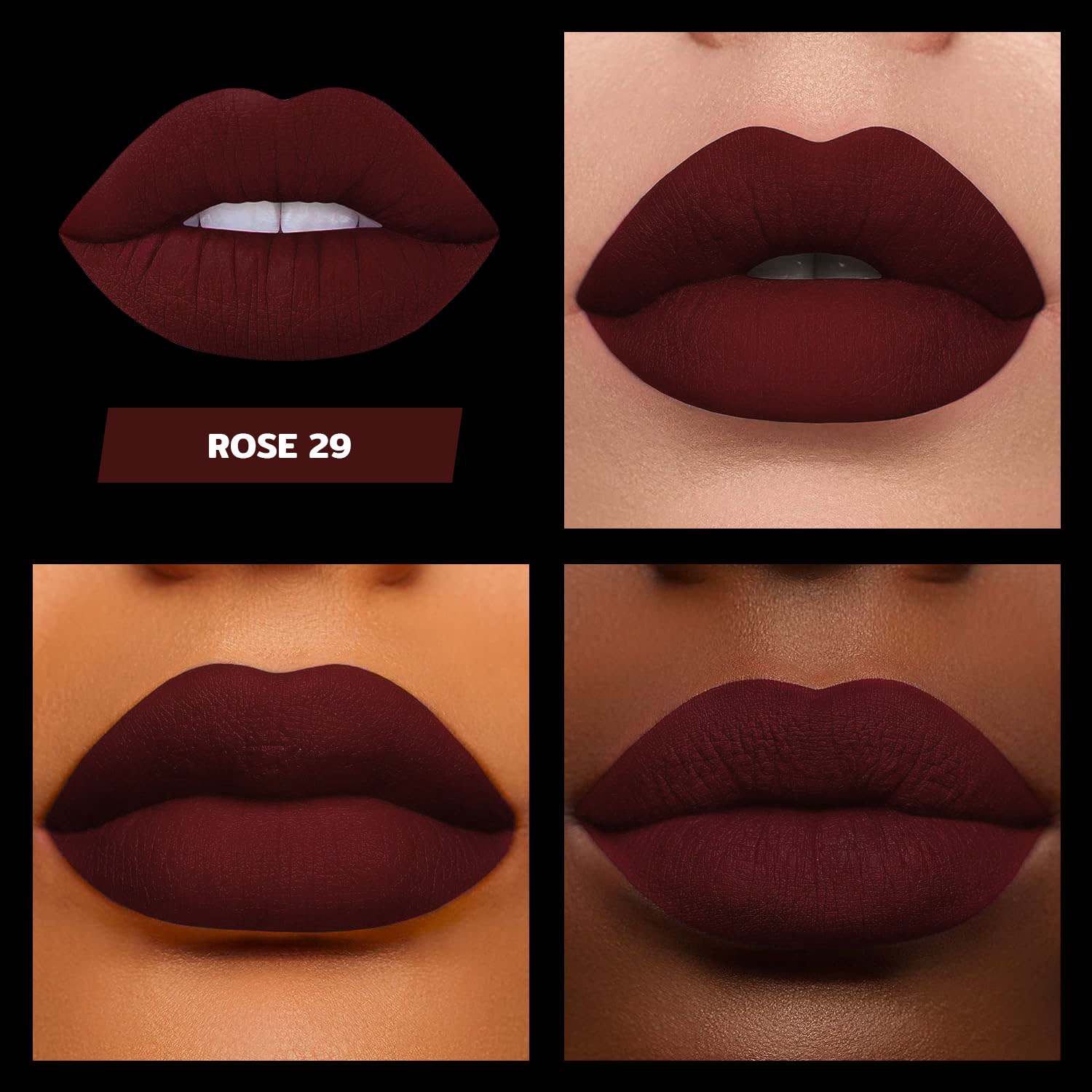 Long lasting Liquid Lipstick - ROSE 29