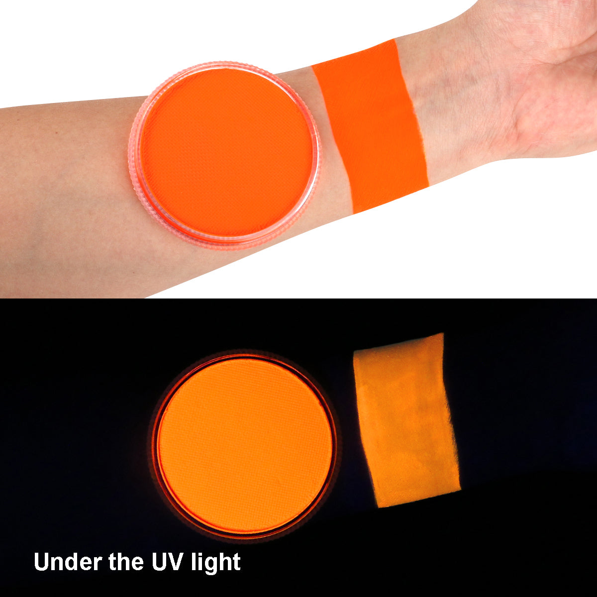 30g FX Face Body Paint Cake - Neon Orange