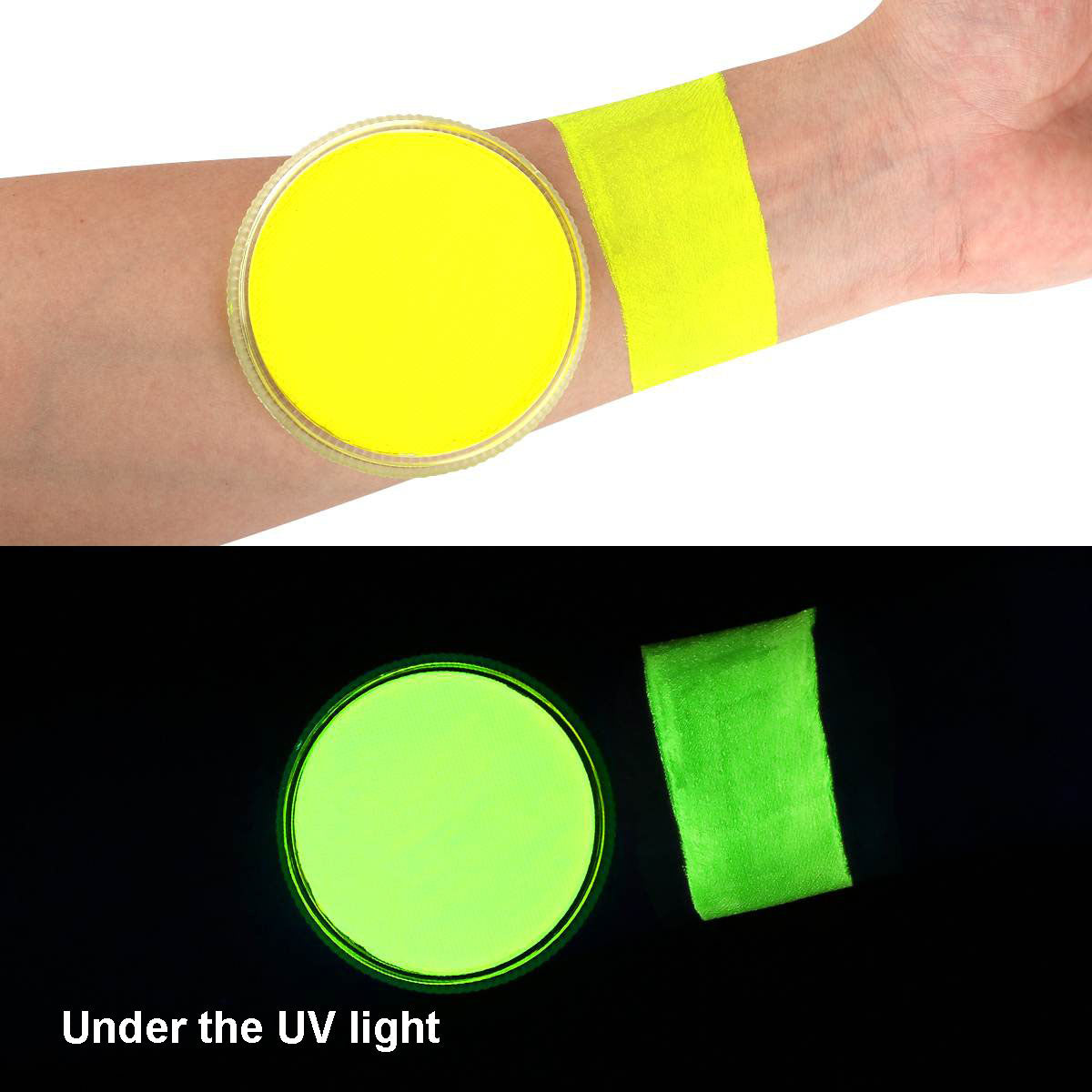 30g FX Face Body Paint Cake - Neon Yellow