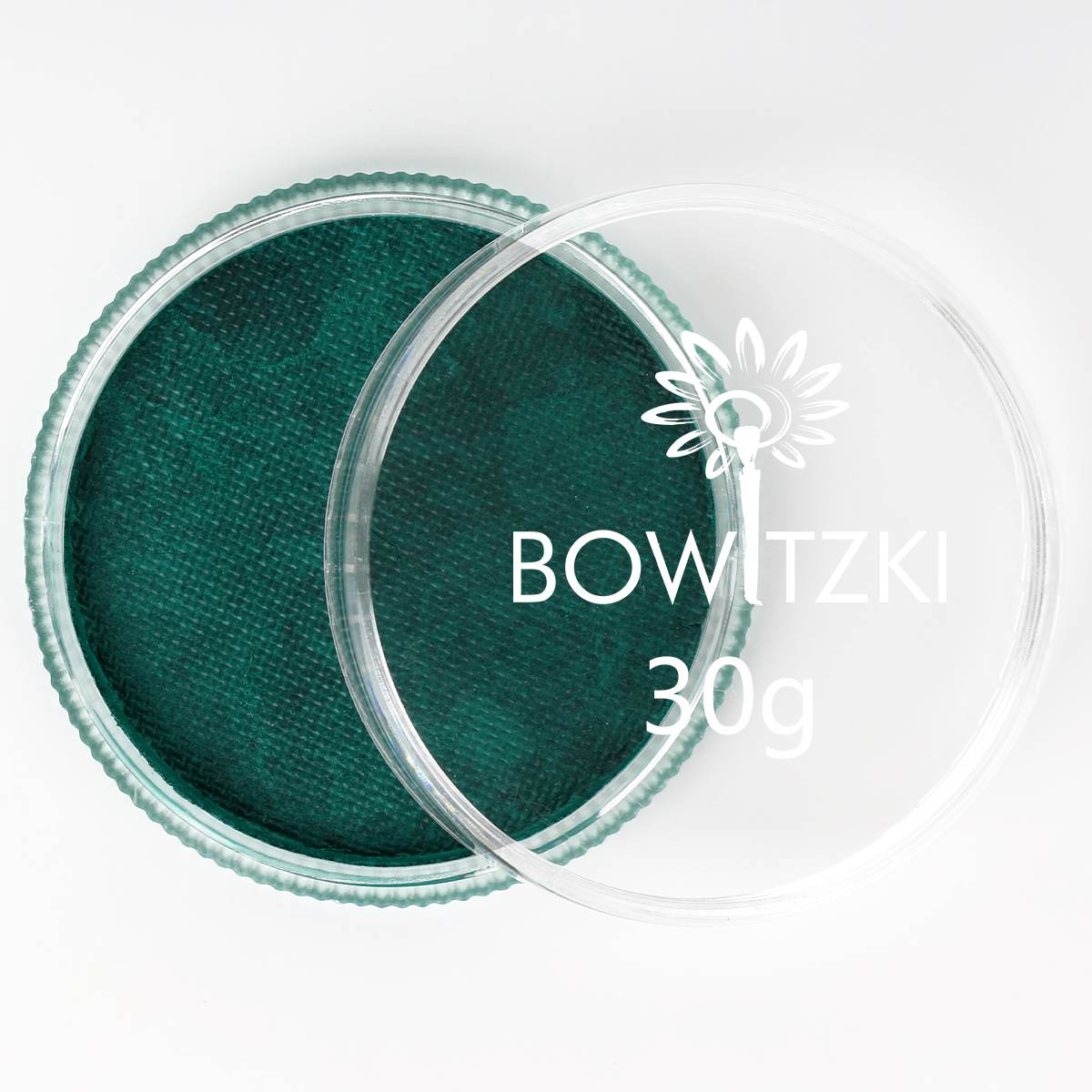 Pastel de pintura facial y corporal profesional de 30 g - verde oscuro nacarado