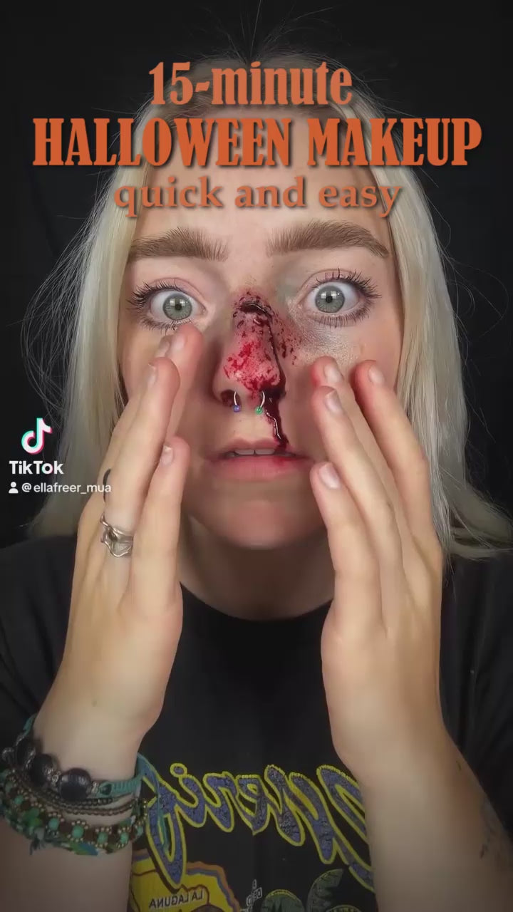 SFX Makeup Halloween Kit with Oil Face Paint Stage Blood Skin Wax Charred Ash Powder