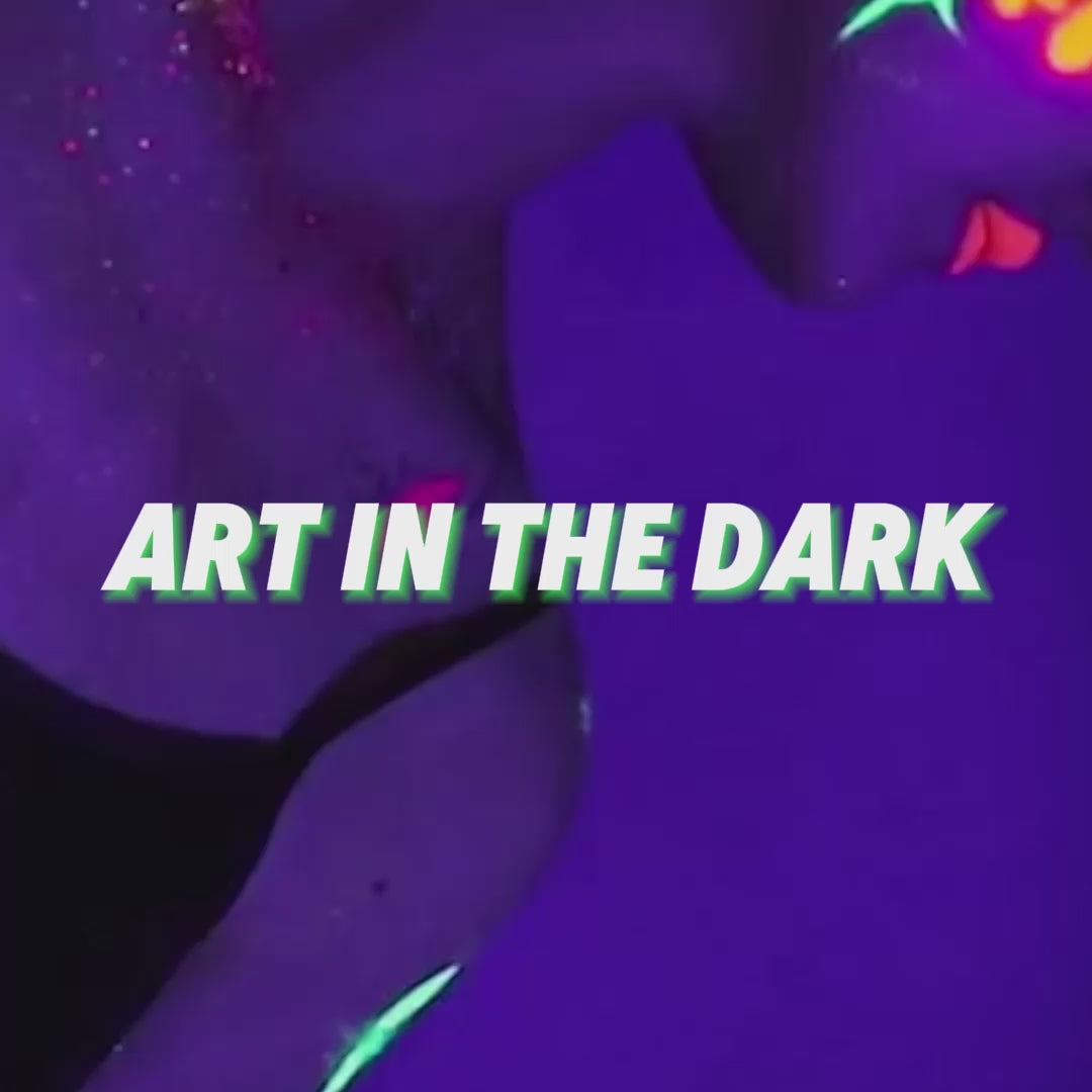 UV neon FACE PAINT SET