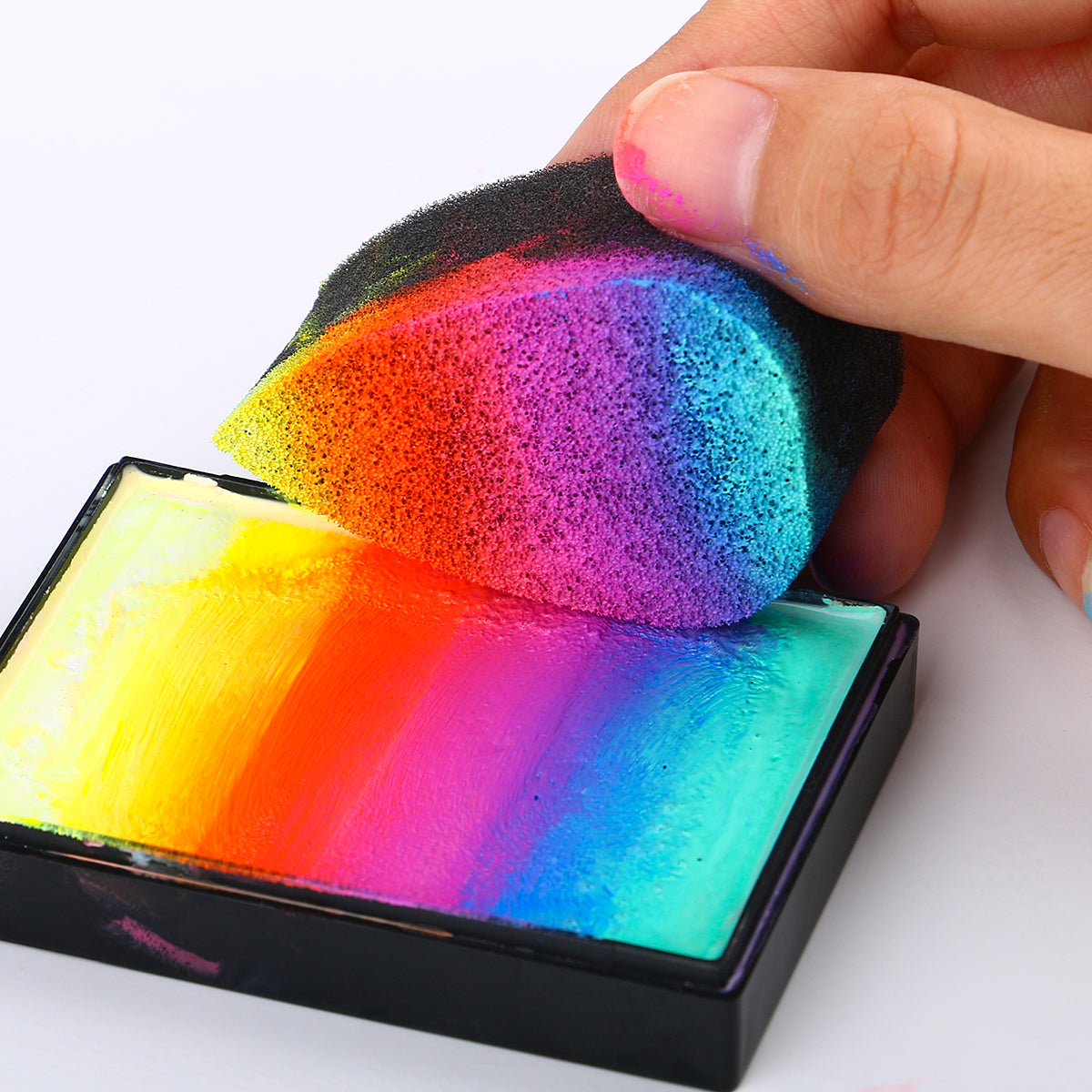 Gesichtsbemalungsschwämme „Peellets Black High“ für Kunstwerke und Körperbemalung