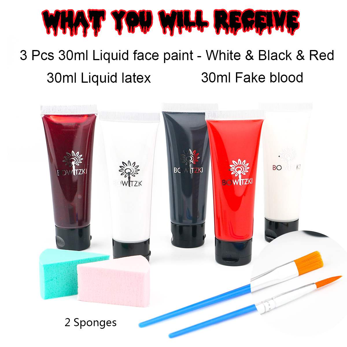 Halloween Water Based Cream Liquid Face Paint