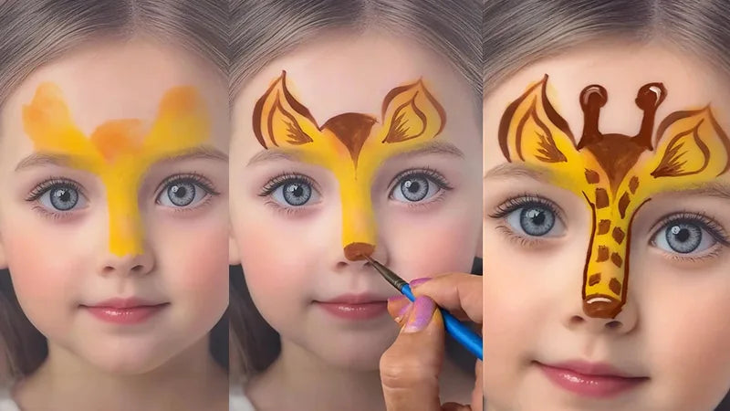 Easy Deer Face Painting Tutorial for Kids