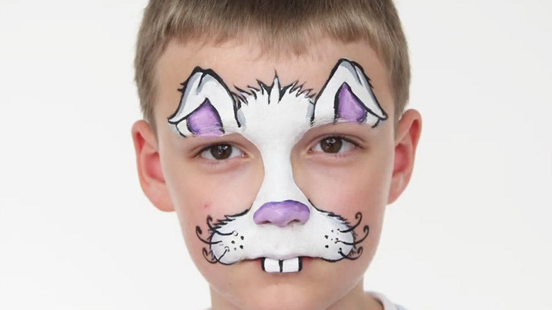 Easy Bunny Rabbit Face Painting Tutorial for a Cute Easter Look