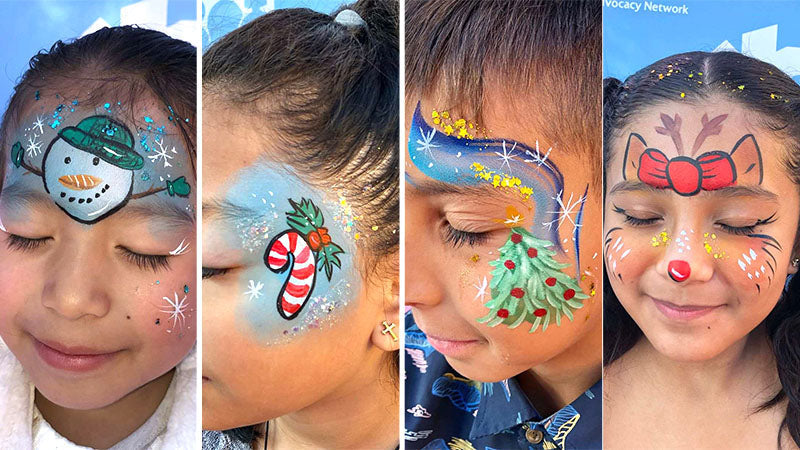 How to Create Christmas easy Face Paint ideas