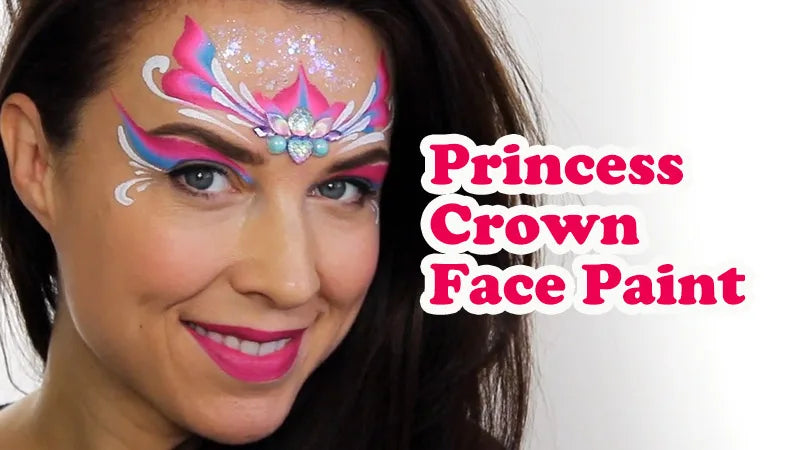 💖 Easy Princess Crown Face Paint Tutorial for Kids | Beginner-Friendly Design