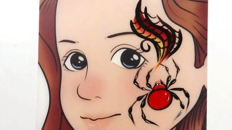 Easy Spider Face Painting Tutorial