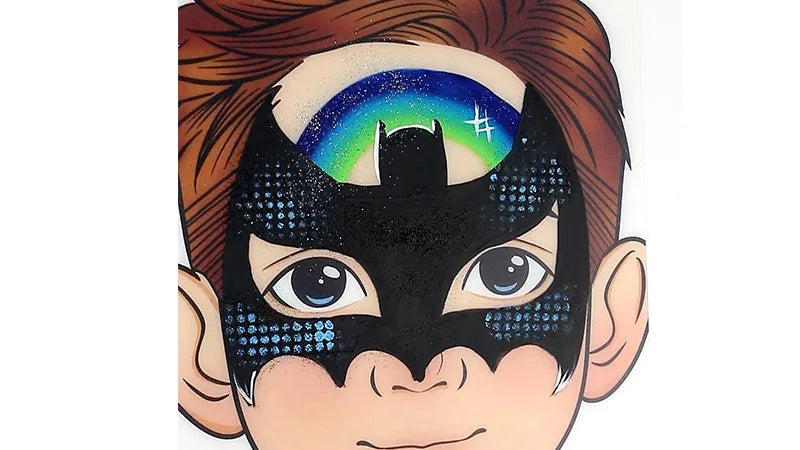 Batman Face Paint Tutorial