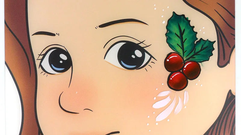 How to Create a Stunning Holly Face Paint Design