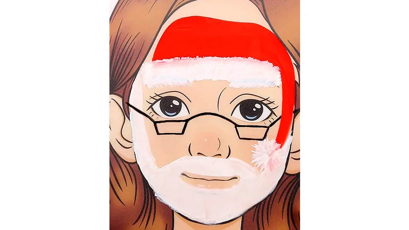 Bowitzki Santa Face Paint Tutorial