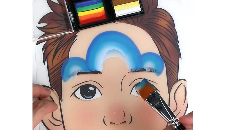 Snowman Face Paint Tutorial