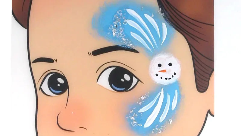 Easy Snowman Face Paint Tutorial for Kids