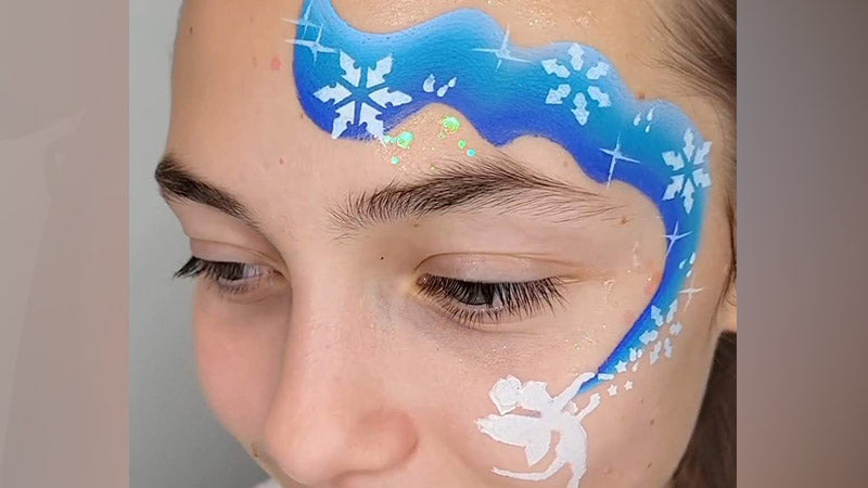 Super quick face painting design - Fairy Magic