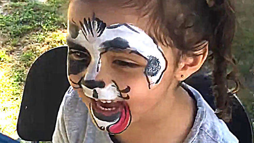 easy puppy dog face painting