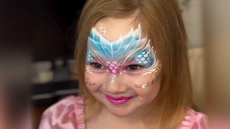 Mermaid Face Painting Tuto