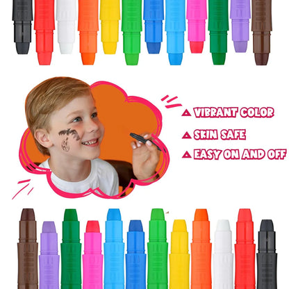 12 Colors Face Paint Crayons Sticks for Kids