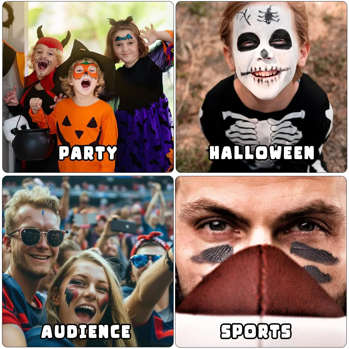 12 Colors Face Paint Crayons Sticks for Kids