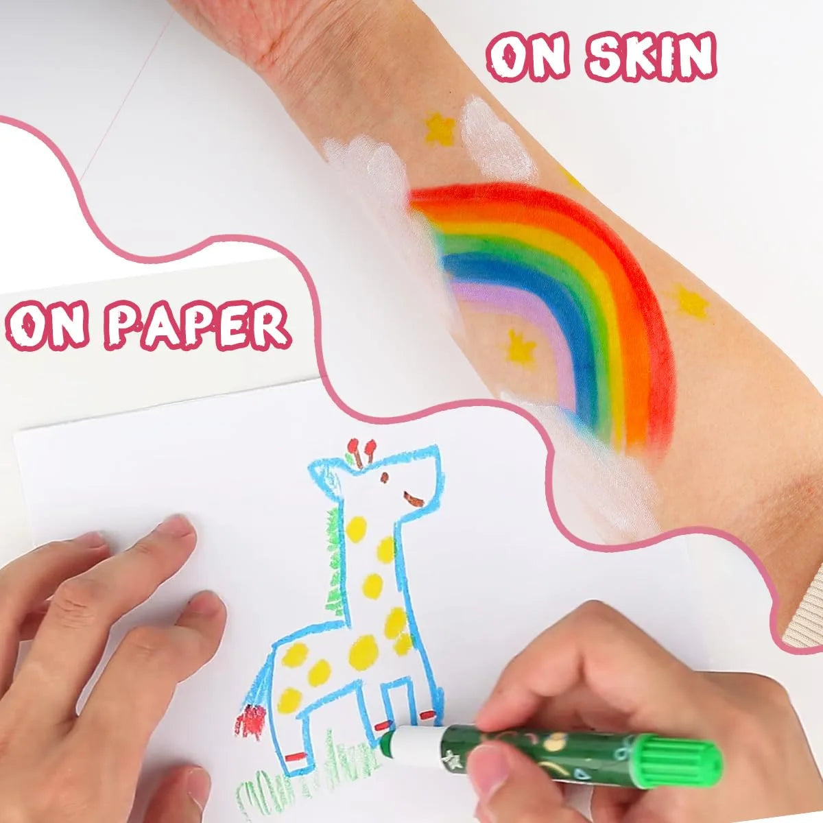 12 Colors Face Paint Crayons Sticks for Kids