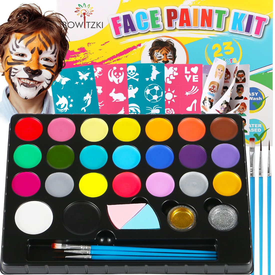23 Colors Face Paint kit For Kids